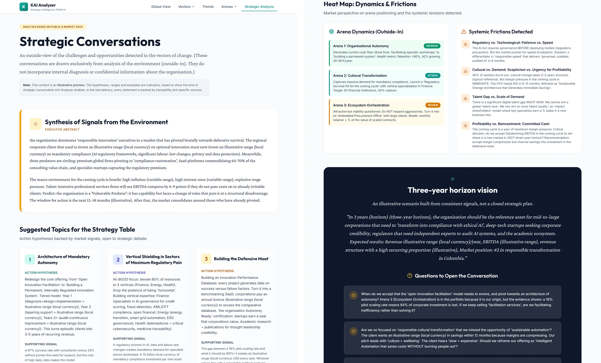 Strategic conversations (synthesis for the executive committee)